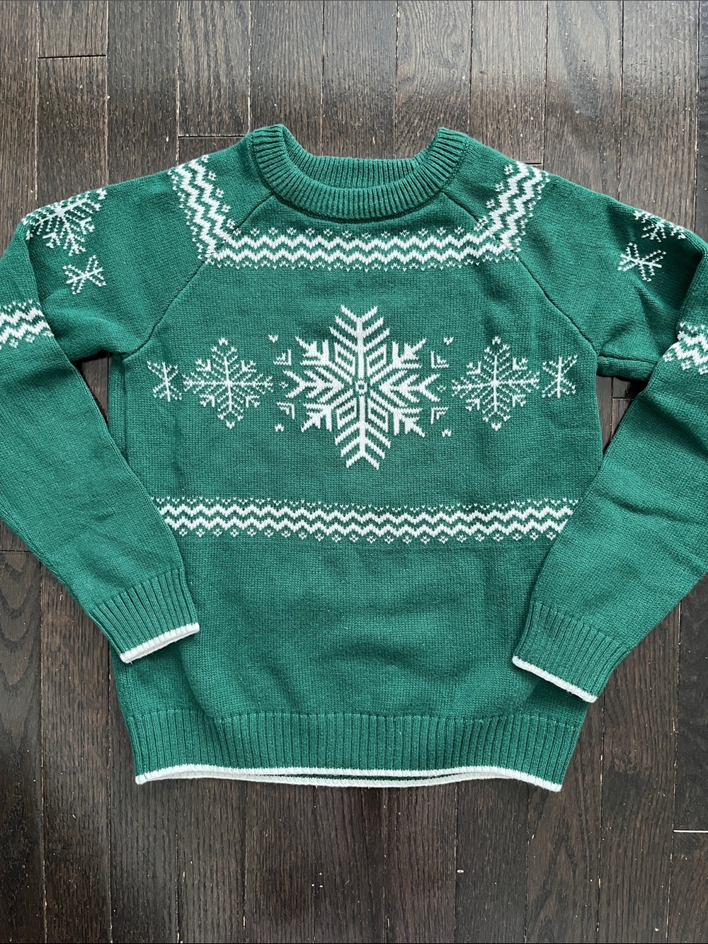 Gymboree Boy’s Holiday Christmas Knit Sweater with Snowflake Pattern Size 8